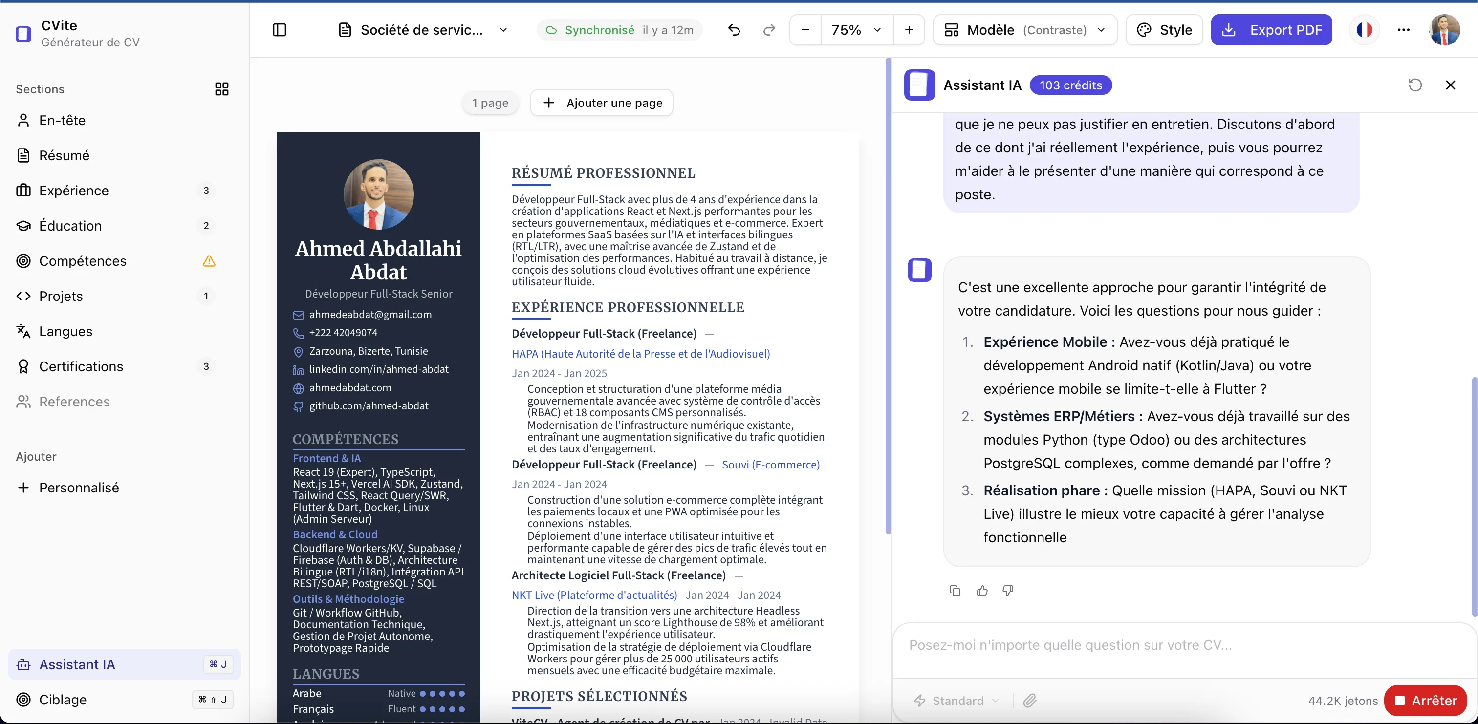 Adaptez votre CV au poste visé — Outil gratuit | CVite — CVite